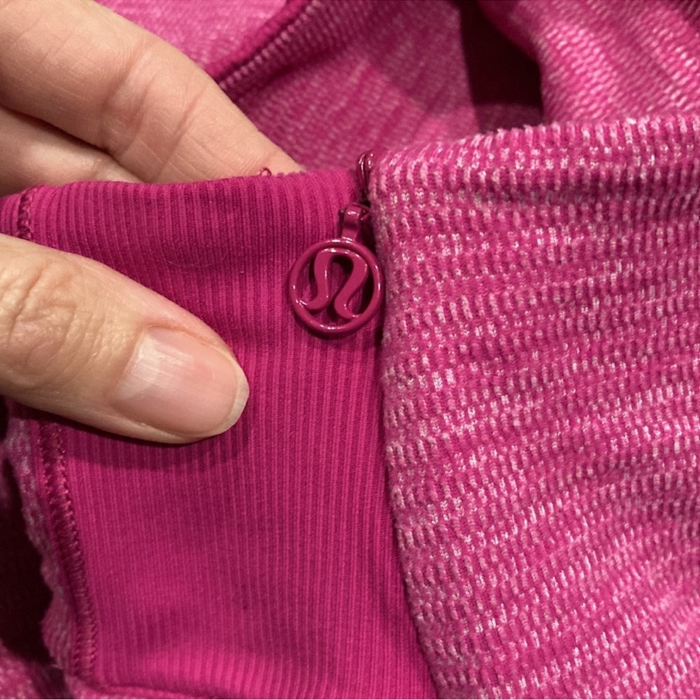 Lululemon Base Runner 1/2 Zip Raspberry Pullover - Picture 13 of 16